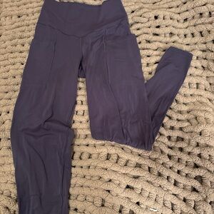 Navy High-Waisted Leggings